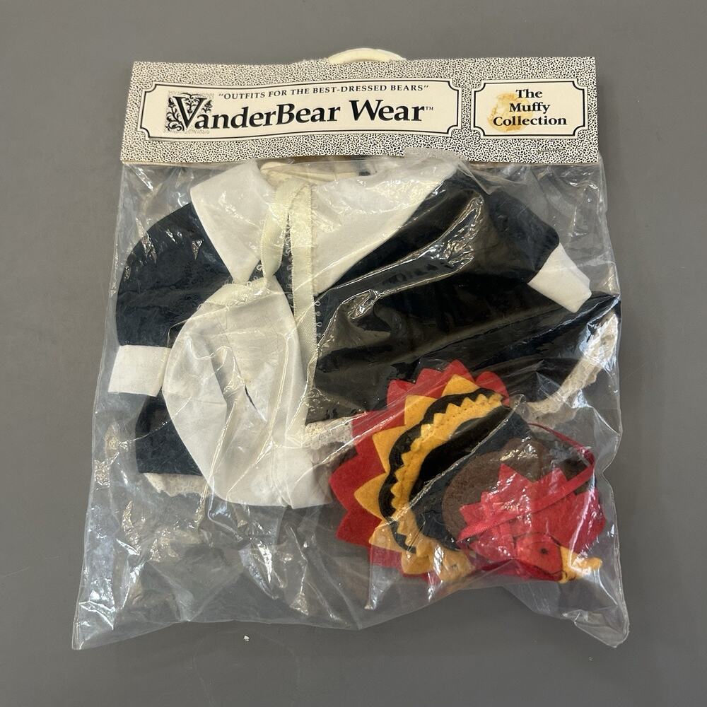 Vanderbear Wear Muffy Collection Thanksgiving Outfit Turkey NOS Vintage